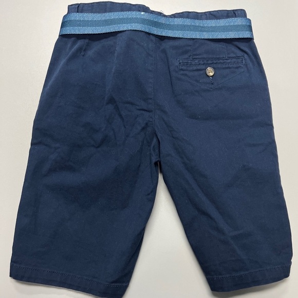 Tommy Hilfiger Boy's Size 12 Navy Blue Belted Chino Shorts - Picture 4 of 7